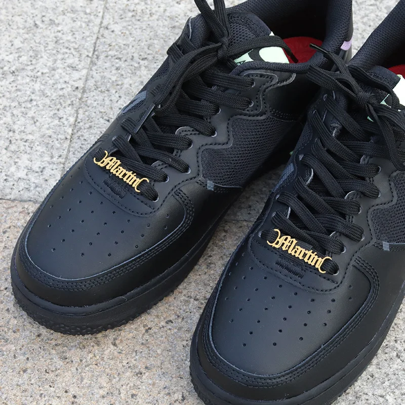 Benutzerdefinierte Namensschuhschnallen aus Edelstahl, individuelle Schnürsenkelschnalle, personalisierte Dekoration, Charm-Sneaker-Zubehör, Schmuck – Detail 3