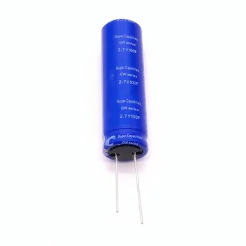

Super Farad Capacitor 2.7V 100F 18*60mm High Frequency Low ESR 2.7V100F Super Capacitor for Car Stereo Speaker Battery Dropship