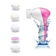 5 в 1 электрическое очищающее средство для лица, машина для глубокой очистки лица, мини массажер для красоты, щетка, очиститель пор кожи, очищающий массаж тела