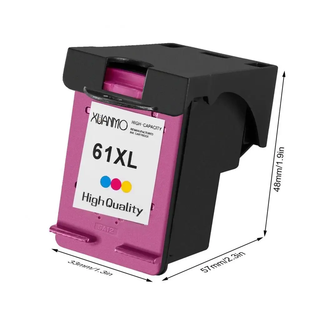 3 шт. чернильный картридж для замены чернильного картриджа hp 61 61XL Officejet 4630 2620 Deskjet 1000 2000 3000 серии