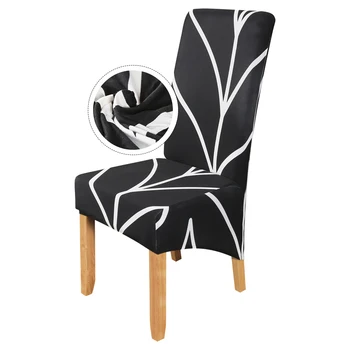 

Spandex Chair Cover Universal Floral Printed Stretch Slipcover Chair Protection Cover For Banquet Wedding Dining Room