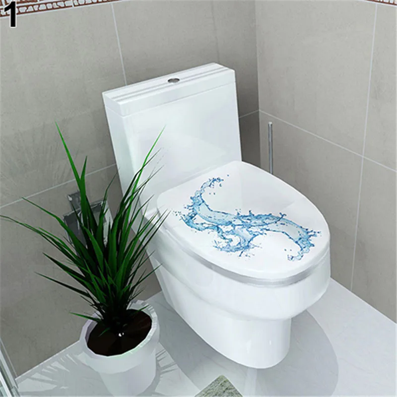 Bathroom DIY Toilet Seat Wall Sticker Decoration Decal Vinyl Mural Home Decor Useful PVC Removable Home Decor Bathroom DIY Toilet Seat Wall Sticker Decoration Decal Vinyl Mural Home Decor Useful PVC Removable Home Decor
