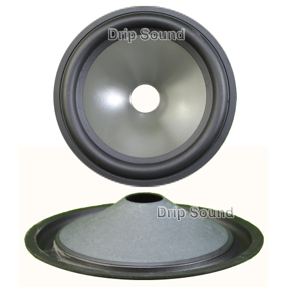 

2pcs 5" inch 125mm 19mm Core Speaker Cone Paper Basin Woofer Drum Paper Rubber Edge Trumper Bass Repair Parts