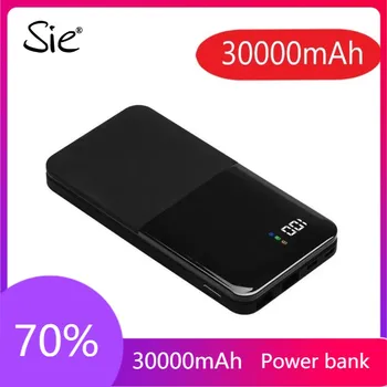 

30000mah Power Bank Portable Charging PowerBank 30000 mAh USB PoverBank External Battery Charger For Xiaomi Mi 9 8 iPhone 7