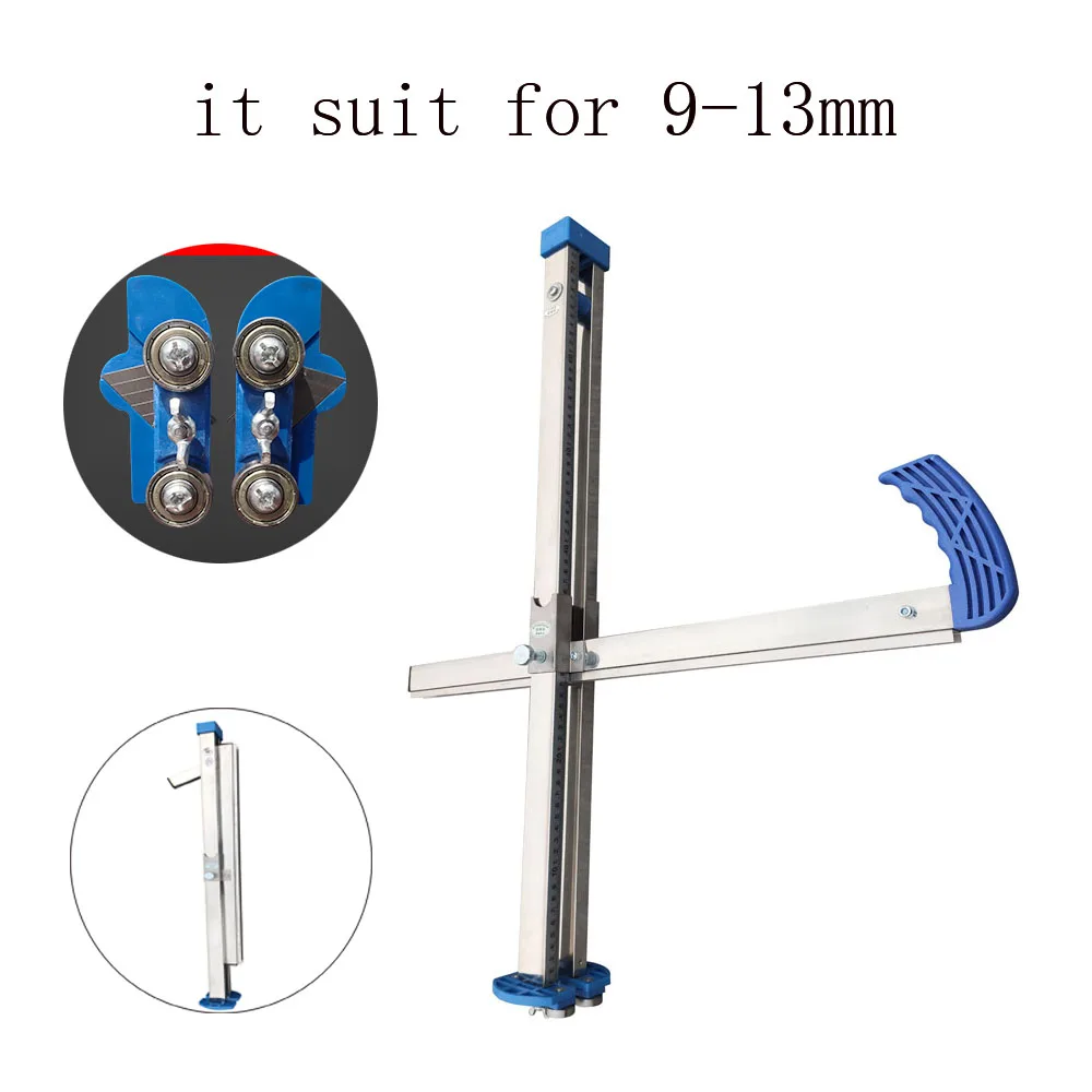 9 13mm Stainless Steel Manual Gypsum Board Cutting Artifact Roller Type Hand Push Drywall