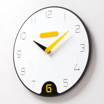 

White Wall Clock Minimalist Style Design Living Room Decoration Fashion Northern Europe Quartz Clock Mute Bedroom Watch G049