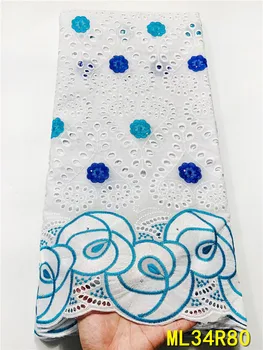 

BEAUTIFICAL 2020 african net lace fabric embroidery net lace fabric High quality cotton dry lace fabrics for women ML34R80