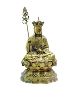 

Copper Satue Chinese Pure Brass Buddhism Tang Monk TangSeng God Ksitigarbha Buddha Statue
