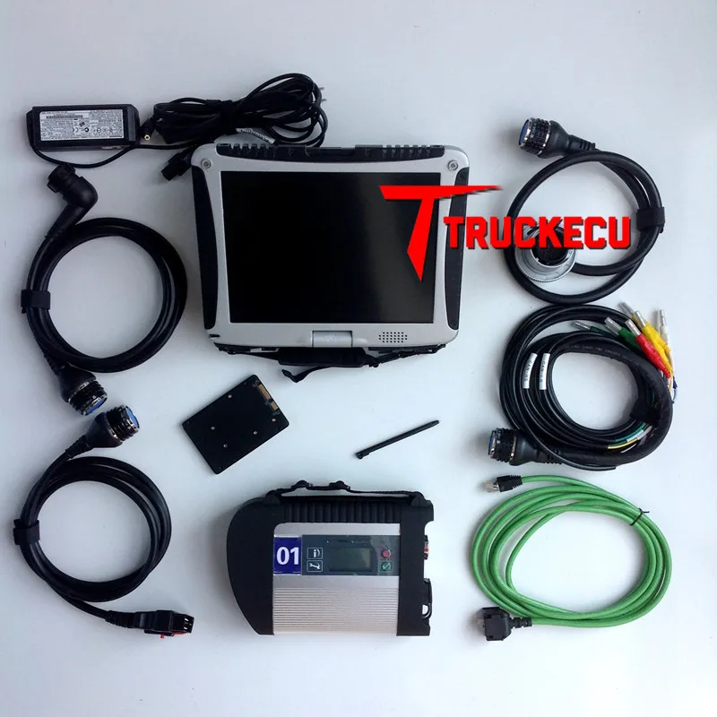 

2019/09 version MB STAR C4 Multiplexer for Benz C4 mb sd c4 xentry das wis epc For benz truck car diagnostic+Toughbook CF19