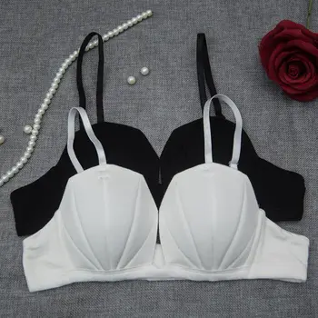 

Women Sexy Solid Wire Free Push Up Bra Brassiere Padded Bras Underwear Lingerie Black White 1