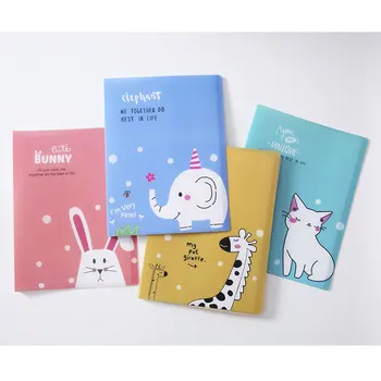 

Cute Cartoon Information Booklet A4 Multi-page Transparent Folder Insert Student Test Paper Bag Archive Book Student Stationery