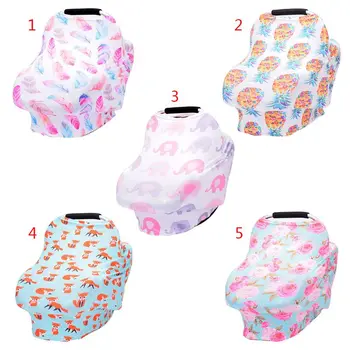 

Cartoon Multifunction Stretchy Baby Car Seat Cover Nursing Breastfeeding Cover Shopping Cart Grocery Trolley Canopy