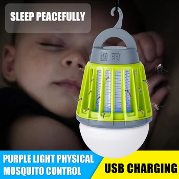 

2-in-1 Camping Lantern Tent Light Portable IPX6 Waterproof Mosquito Killer LED Lantern with Hook TUE88