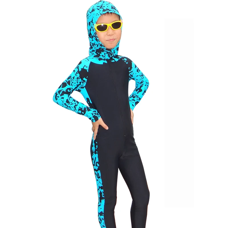Kids Full Body Scuba Rash Guard Lycra Dive Skin UV Swimwear Sport Skins