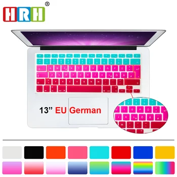 

HRH Rainbow Animal German Silicone Keyboard Cover Skin Protector For Mac Book Pro Air 13" 15" 17" with Retina Display EU Version
