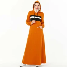 Толстовка абайя, Кафтан Дубай турецкий хиджаб мусульманское платье исламское одежда Абая для женщин Восточный халат из марокена халат турок Омани Kleding