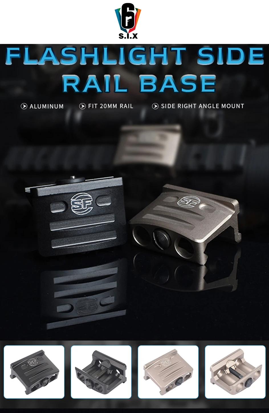 Element Airsoft светильник M600 крепление M300 светильник крепление для mlok Rail Keymod Handguard тактический фонарик для оружия крепление аксессуар