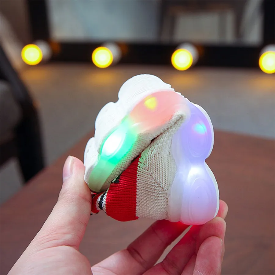 sport shoes kids led luminous running shoes light kids sneakers boy girls football sneakers lights krampon futbol orjinal #40J30 (14)