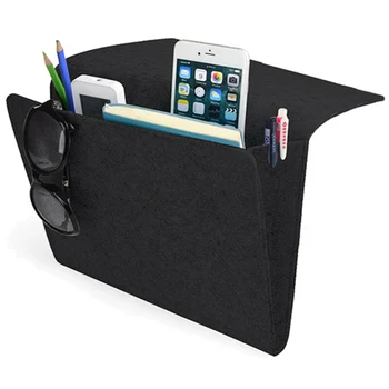 

Felt Bedside Pocket Caddy Storage Organizer Bed Organizing Desk Sofa Holder Storage Bag Door Wall Clear Sundry Shoe Bag With Ha