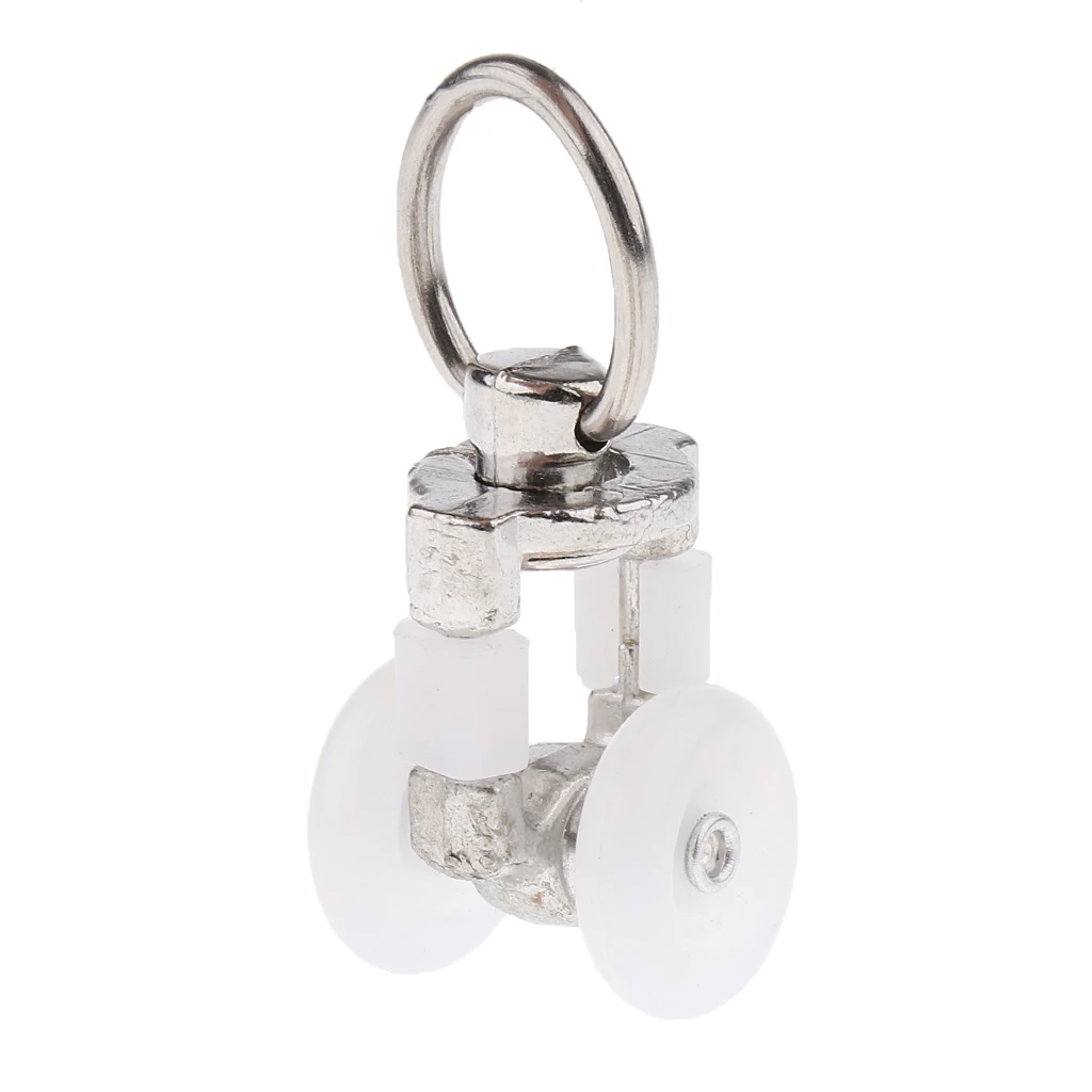10 Piece Aluminum alloy Curtain Track Glider Rail Slide Wheels Roller  #1