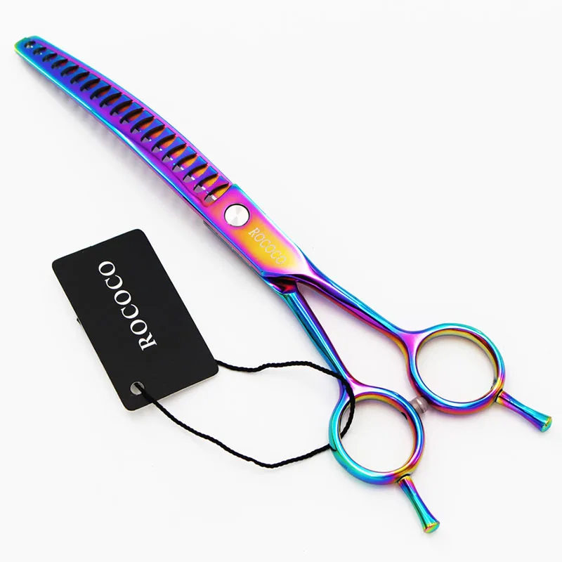 

7inch Pet Grooming Curved Thinning Scissor Dog Cat Hair Cut Hairdressing Shear Clipper Professional Scissor with Case