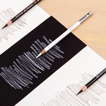 Brown White Sketch Pencil Sketching Pen Professional Painting Drawing Standard Pencil  For Artist Art School Supplies Stationery 1