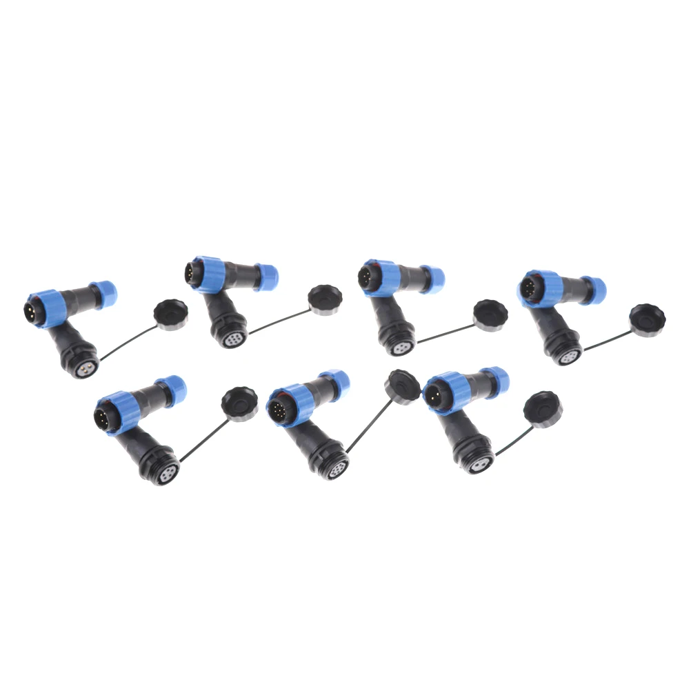 1Pcs Copper Connector SD16 Type IP68 Cable Connector Plug & Socket Male And Female 2 3 4 5 6 7 9 Pins Power Cable Connectors