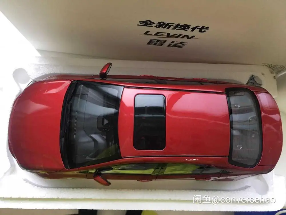 1:18 литая модель для Toyota Corolla Levin 2019 белый седан сплав игрушечный автомобиль