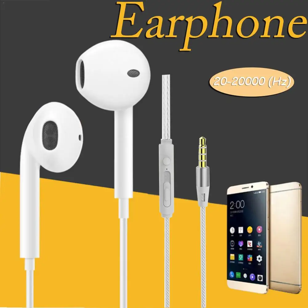 

Earbuds In-ear Subwoofer Earphone With Microphone Music Headphones for iPhone6 iPhone5/4 Universal fir Android Mobile Phone