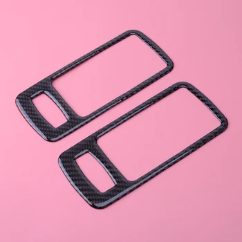 

2pcs Car Real Carbon Fiber Interior Door Handle Bowl Cover fit for Ford Mustang 2009 2010 2011 2012 2013