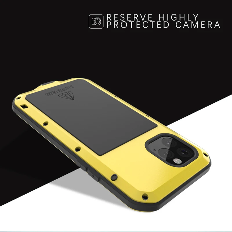 Водонепроницаемый чехол для телефона для iphone 11 Чехол ударопрочный грязезащитный водостойкий металлический защитный чехол для iphone 11 Pro/11 Pro Max Caso