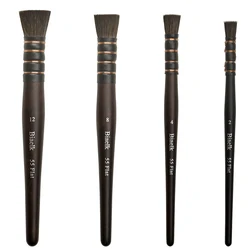 55Flat 1PC High Quality Squirrel Mix Hair Wooden Handle Watercolor Artist Art Supplies  Paint Brush For Drawing