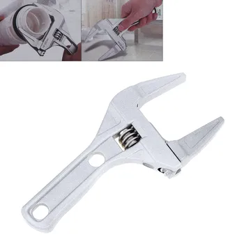 

Universal Multifunctional Wrench Aluminum Short Adjustable Wrench Spanner Repair Tool for Bathroom Water Pipe Air Conditioning
