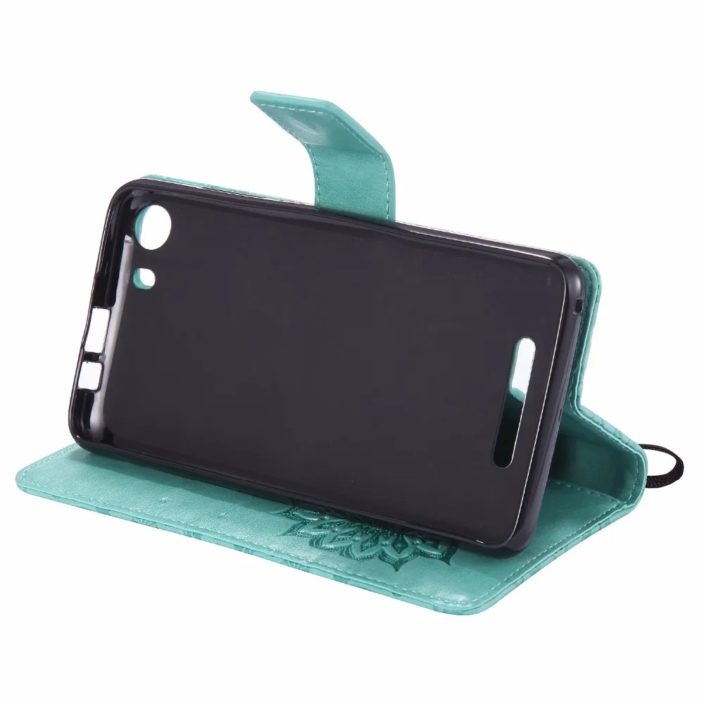 Чехол с тисненым цветком для coque Wiko Lenny 2 чехол для fundas Wiko Lenny 2 Чехол 5 дюймов+ держатели для карт