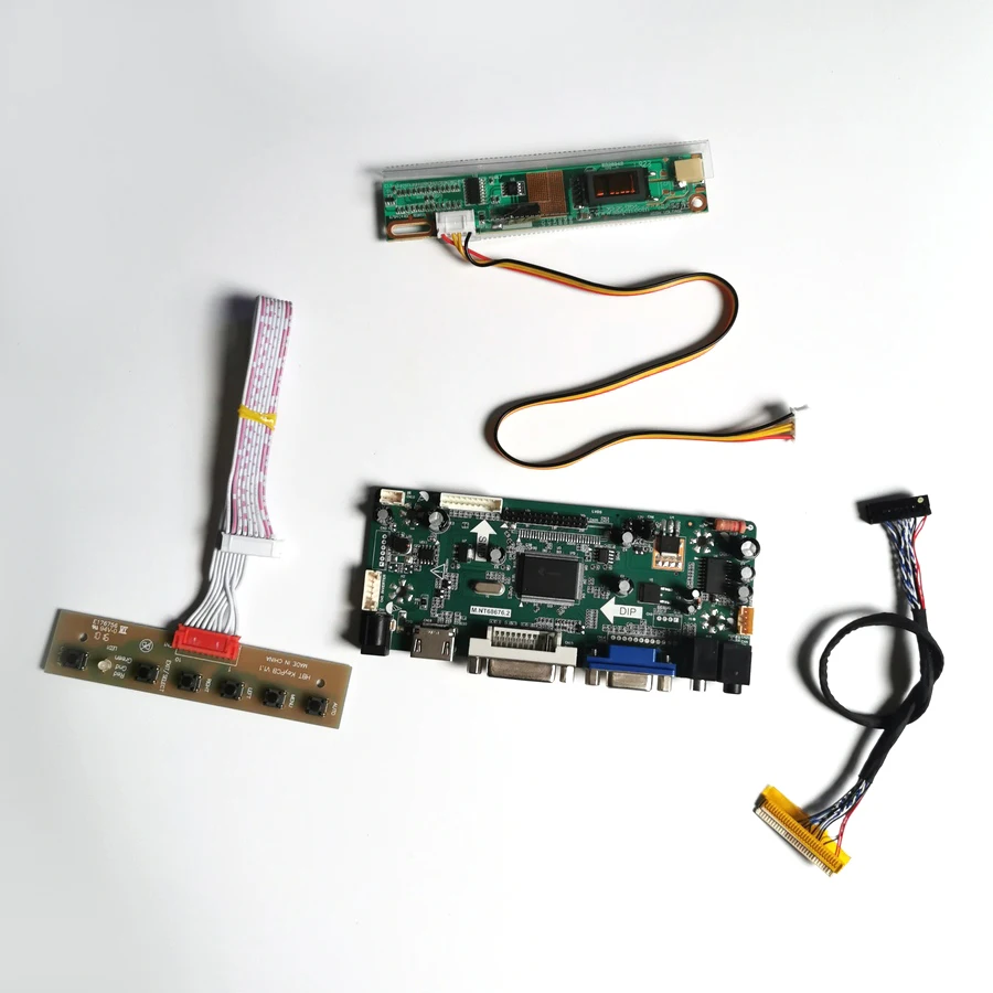 Для N154I1-L02/L03 15," 1280*800 м. NT68676 контроллер дисплея карта HDMI+ VGA+ DVI CCFL LVDS 30Pin ЖК-монитор панель DIY комплект