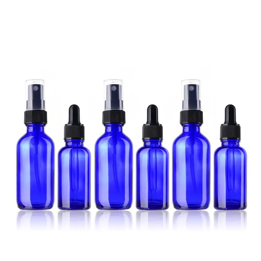 

6pcs Travel Glass Empty Cosmetic Bottle Set Portable Refillable Makeup Bottle