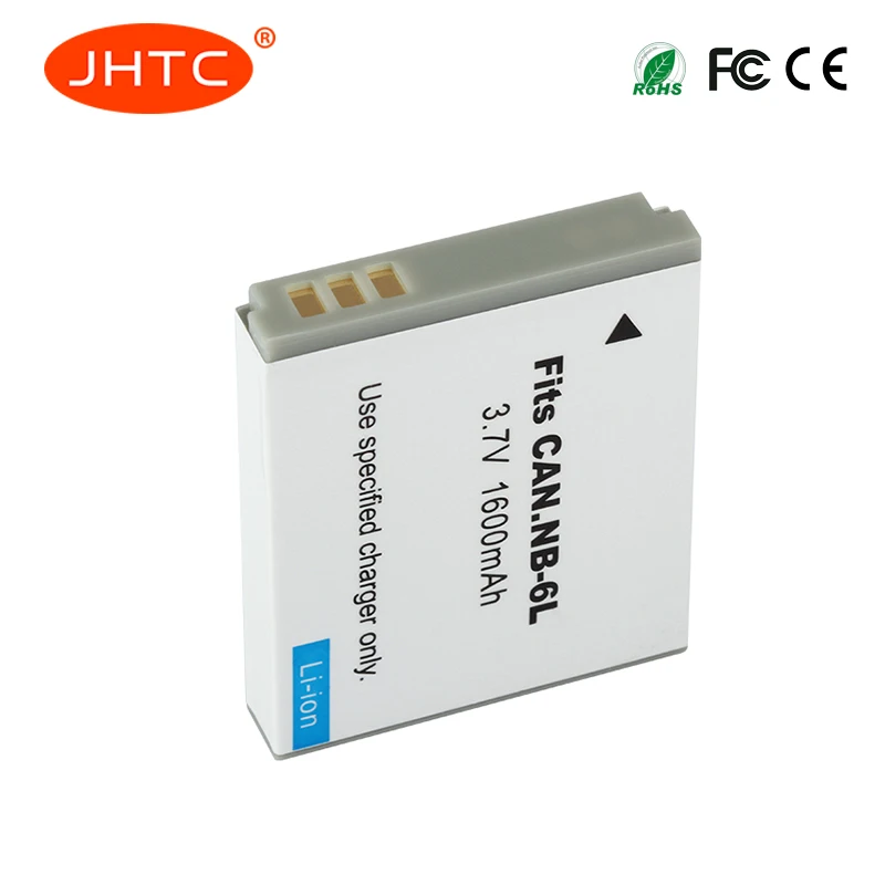 Аккумулятор JHTC на 1600 мА · ч NB 6L NB6L для камеры Canon Power shot SX520 HS SX530 SX600 SX610 SX700 SX710 IXUS 85 95