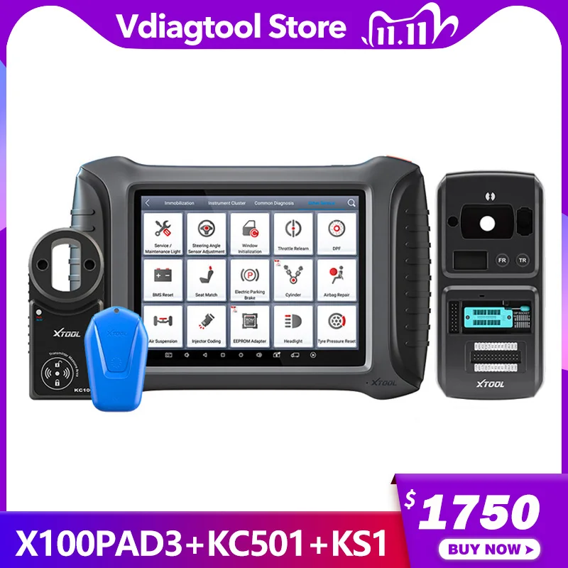 2020 XTOOL X100 PAD3 с KC501 OBD2 ключ программатор чипов для Benz Инфракрасный считывание ECU