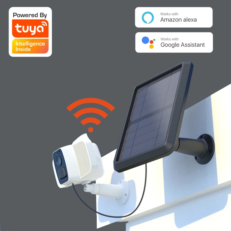 

Tuya WiFi Solar Panel Battery Camera 1080P HD Outdoor IP66 WaterProof 2MP Security CCTV Security Cam Support Alexa Google Home
