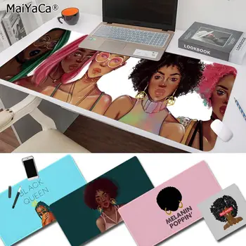 

MaiYaCa Afro Black Girl Magic Queen Melanin Poppin large/small Pad to Mouse Game Free Shipping Large Mouse Pad Keyboards Mat