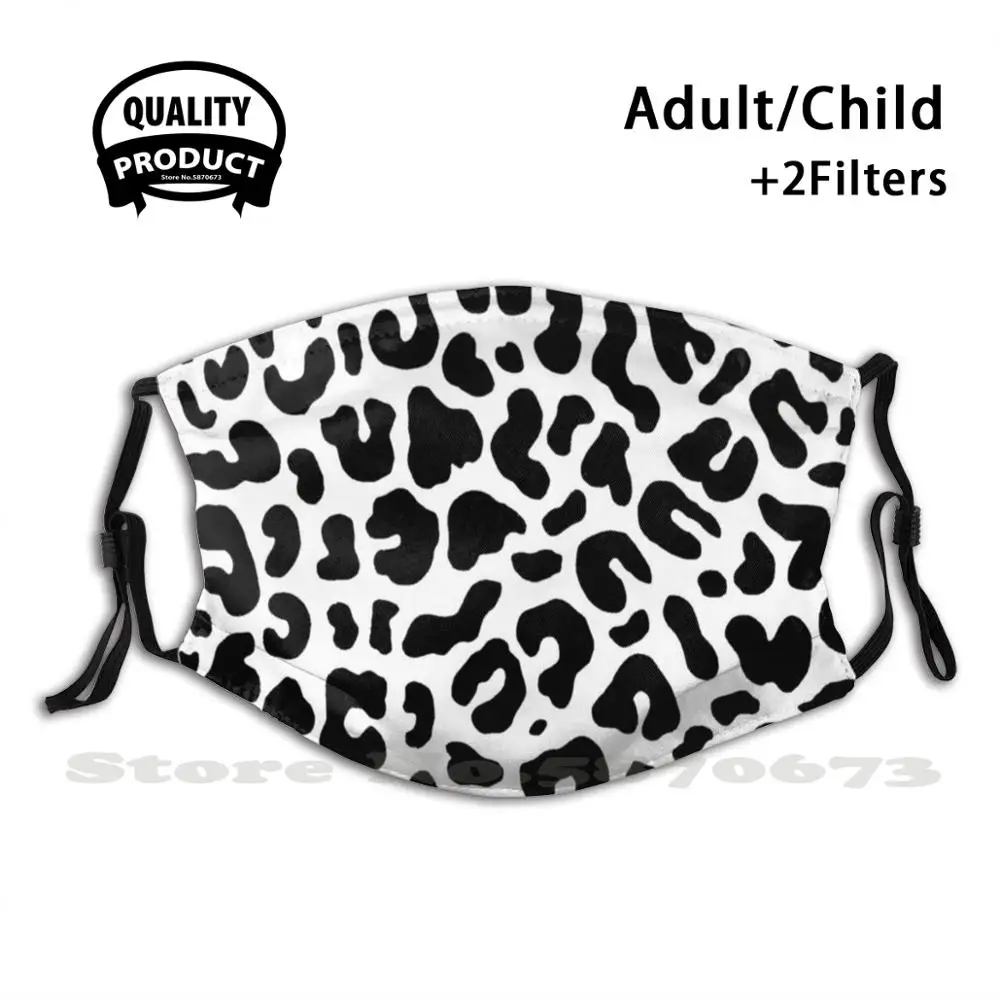 

Cute Black Spots Pattern Fashion Protective Masks Pattern Black Spots White Cute Dots Black And White Dalmatian Animal Abstract
