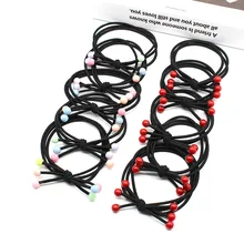 Ободок для волос основа для волос-ультра-стрейч нейлон маленькая вишня 6 Hodo красная бусина красная вишня черный и белый с узором кожа