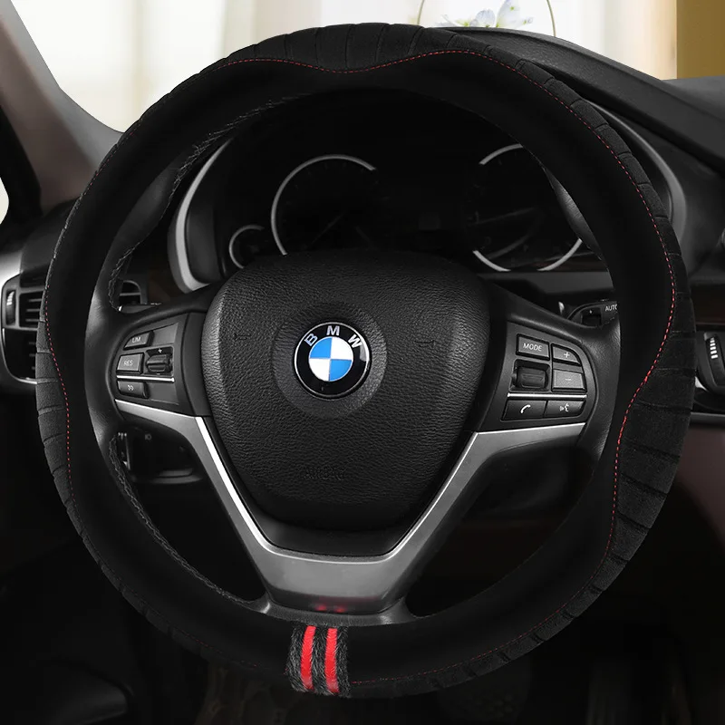 

Winter Plush Grip Cover Polo New Lavida Tiguan L Magotan Sagitar Bora Passat Steering Wheel Cover