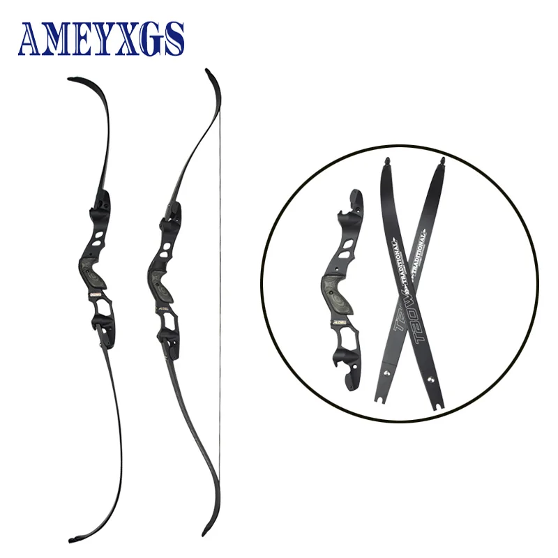 

1set 30-60lbs Recurve Bow Archery American Hunting Takedown Bow Longbow With DIY Accessories Shooting High-Strength Slingshot