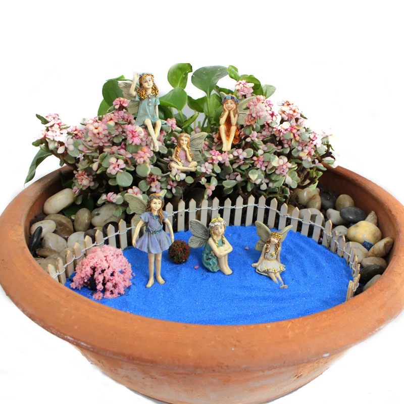 

5/6pcs Fairy Garden Miniature Gnomes Fairies Figurines Accessories for Outdoor or House Decor Fairy Garden Supplies