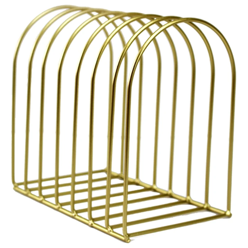 

Creative Simple File Organizer Wrought Iron Book Stand Storage Stationery Student Dome Ornaments