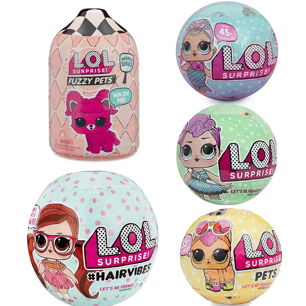 

Original LOL SURPIRSE Dolls 5th Generation HAIR GOALS DIY Girl's toy Christmas gift