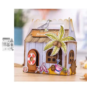 

JC House Carry Case Box Metal Cutting Dies DIY for Scrapbooking Cut Card Make Shape Stencil Craft Mold Decor Template New Design