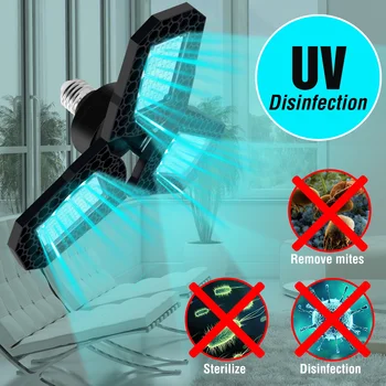 

Led UVC Germicidal Lamp 220V Ultraviolet Ozone Led Lampara 40W 60W 80W Disinfecting Light Bulb 110V E27 Led UV Light Sterilizer