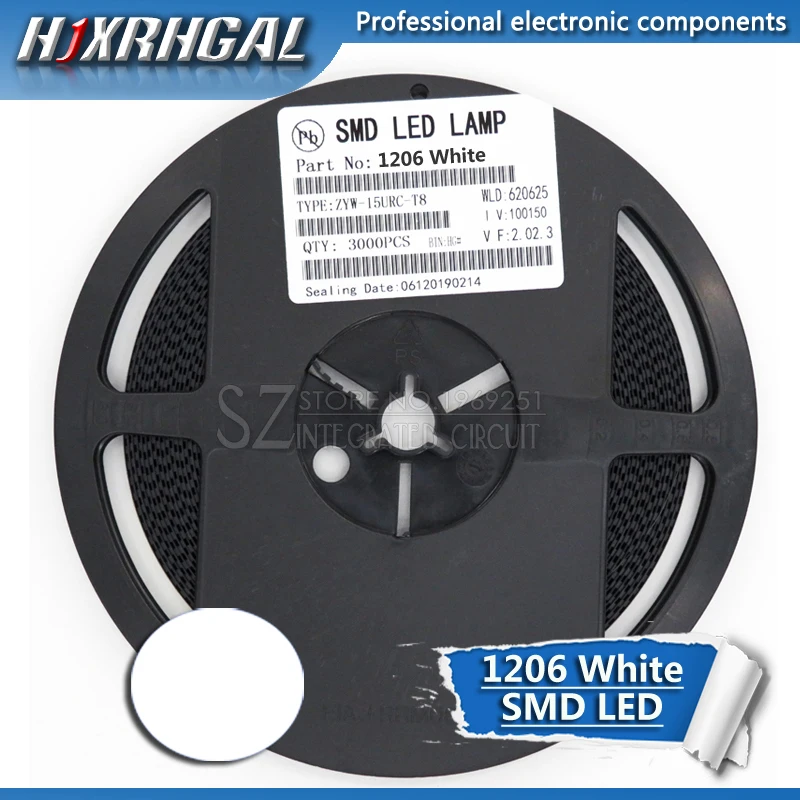 1 шт. белые 1206 светодиодные диоды smd свет новые и оригинальные hjxrhgal|Диоды| |